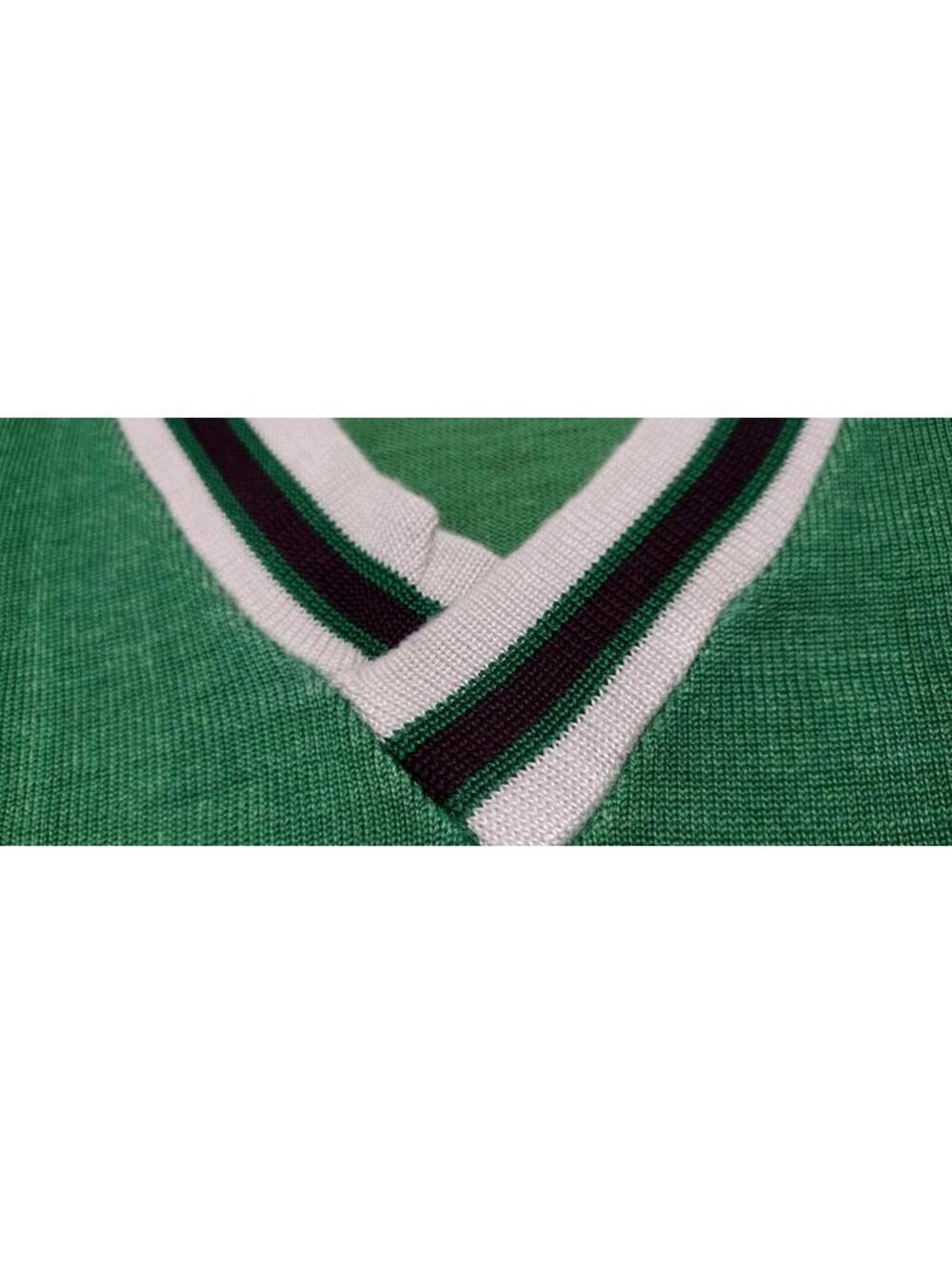1940s Jersey CHICAGO ELMHURST POLICE NEW ERA SPORTSWEAR Knitting Mills Green V - Picture 7 of 15